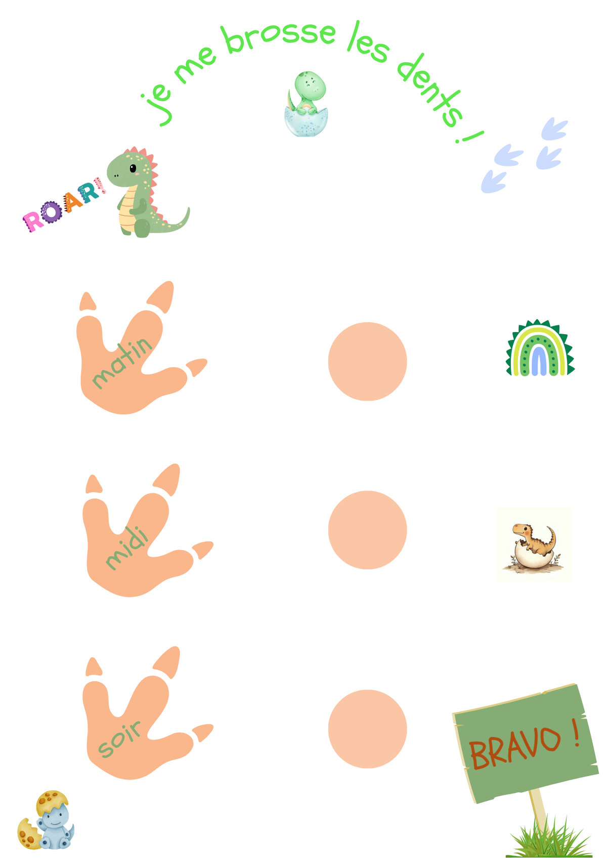 Tableau d'autonomie - Thème DINO