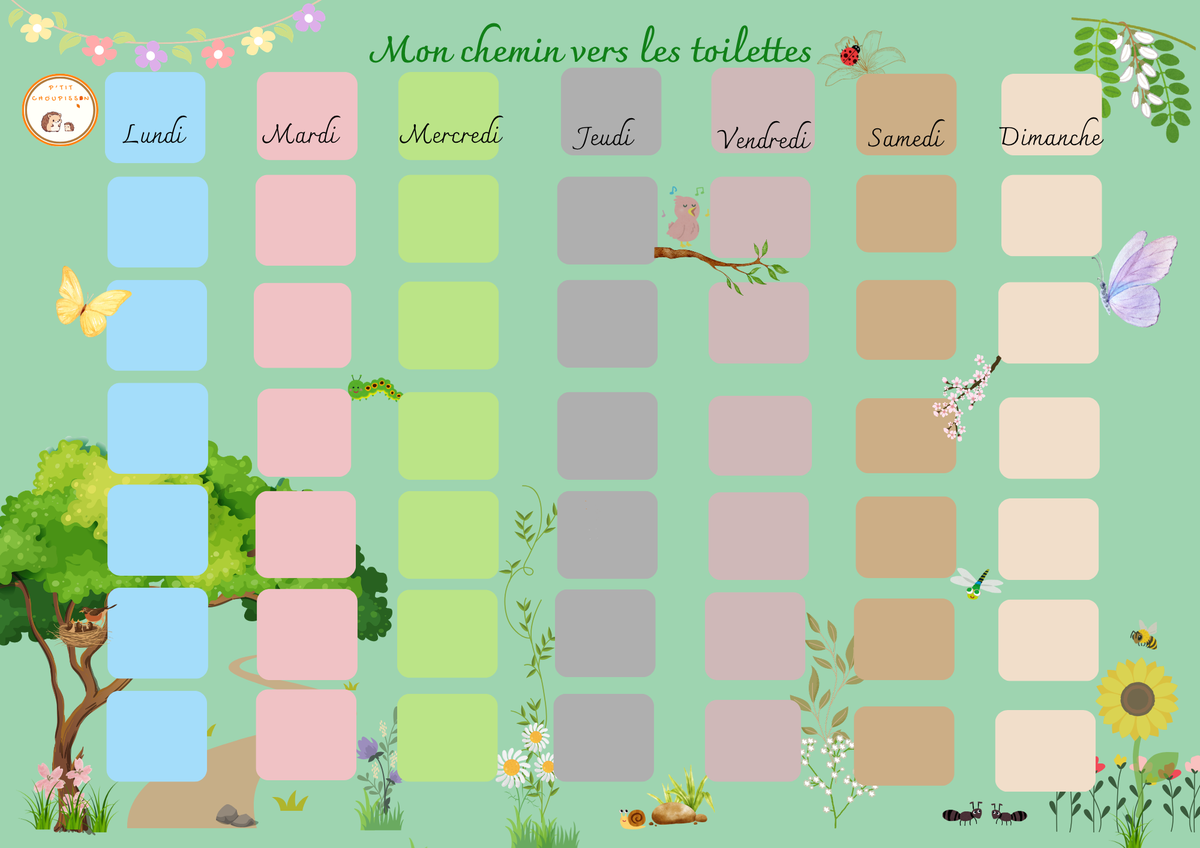 Tableau d'autonomie - Thème NATURE