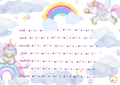 Tableau d'autonomie - Thème LICORNE